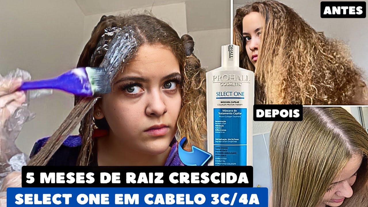 RETOQUE DE RAIZ | Select One Prohall em cabelo CRESPO/CACHEADO - alisa ou não?