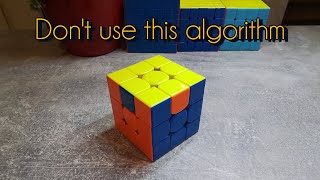 Don't use this algorithm (better Z Perm)