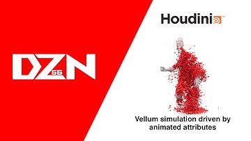 Vellum simulation (grains) driven by animated geometry [attributes] in Houdini 19