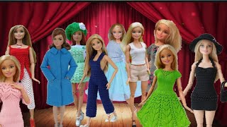 Barbie Doll DressesBarbie Fashion Show باربي الدمية وصديقتها في عرض أزياء وملابس جديدة_فساتين باربي