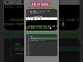 list vs tuple 😶‍🌫️ | Python Interview Concept 🔥 #python#shorts