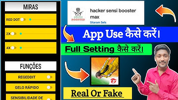 hacker sensi booster max app kya hai kaise use kare || hacker sensi booster max app real or fake