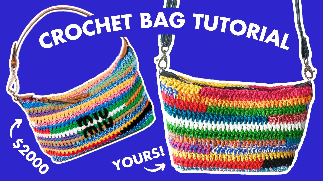 【MIU MIU】CROCHET HANDBAG how to crochet the viral Miu Miu purse! - YouTube