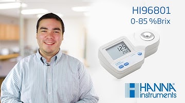 Learn about the Hanna Instruments Brix Refractometer for Food Analysis HI96801