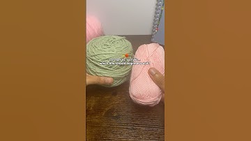 cotton or acrylic yarn? ✨ | crochet for absolute beginners #crochet #beginner #easy