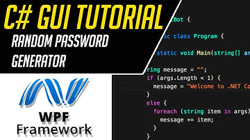 C# GUI Tutorial - Random Password Generator