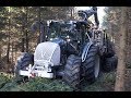 New Valtra A124 forestry tractor with Palms trailer and crane 7.86