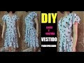 Vestido transpassado corte e costura-DIY