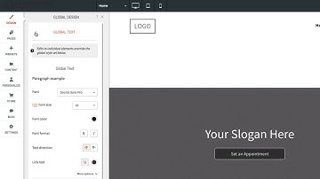 Global Design Editor - Smart Site Builder