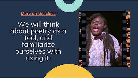 Poetry Elective Promo video