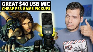 Budget Mic Under $50 & CHEAP PS3 Game Pickups! - Tonor TC777 Mic Test - Player Juan