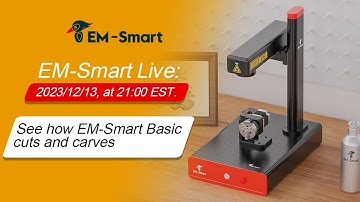 EM-Smart Basic laser cutting and depth engrave demonstration
