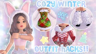 COZY WINTER Outfit Hacks pt.2 | Roblox Royale High | LauraRBLX