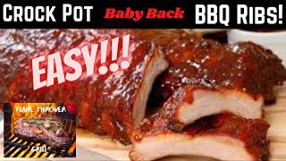 Crock Pot Baby Back BBQ Ribs | Slow Cooker Ribs the Right way.