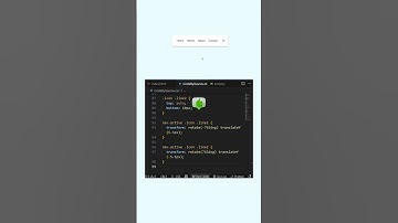 ✨Animated Navigation Bar UI  | HTML CSS