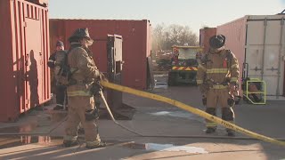 Sand Springs Students Get The Chance Train As Firefighters With Tulsa Fire Dept.