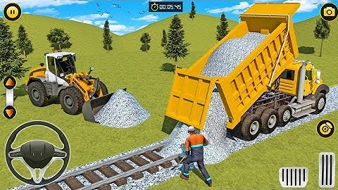 Train Track Builder Simulator - City Construction JCB Game 3D - Android Gameplay