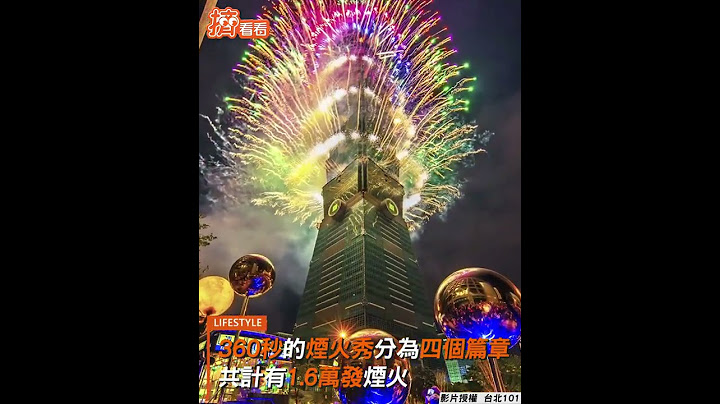 台北101跨年煙火秀360秒！　首創「動態展翅、高空愛心」 ｜TVBS新聞｜擠看看