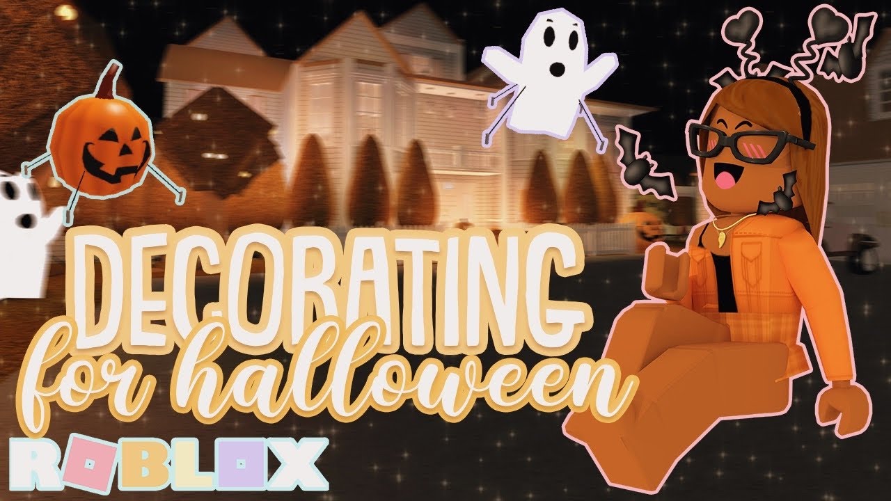 bloxburg halloween 🍁🎃 in 2023  Halloween town decorations, Halloween  candy table, Halloween fun