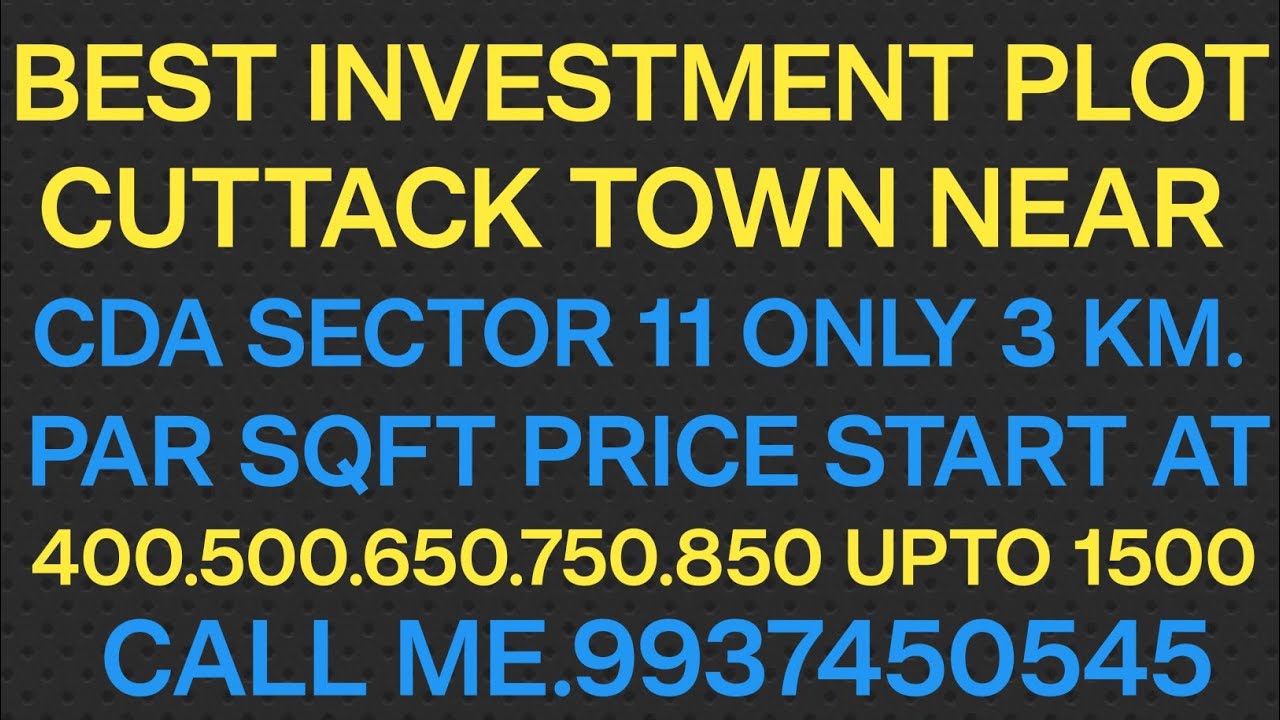 INVESTMENT PlOT FOR SALE CUTTACK TOWN NEAR DHOBALESWAR.                 CALL ME. 9937450545