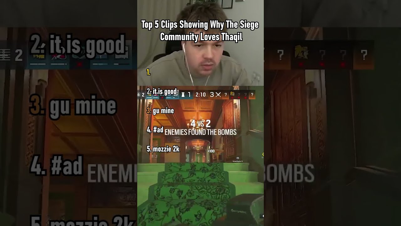 Top 5 Clips Showing Why The Siege Community Loves Thaqil