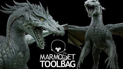 Dragon PBR Low-poly 3D model