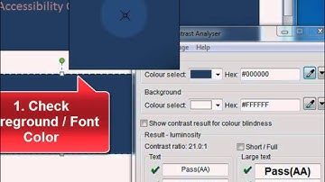 How to use Colour Contrast Analyser Tool