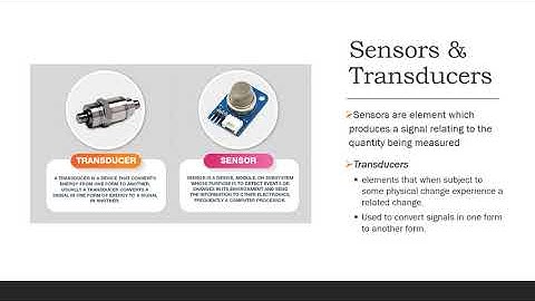 Sensors & Transducers | Performance Terminology