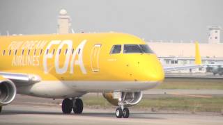 お手振り Fda Embraer Erj-175Std Ja07Fj Landing Take Off At Komaki
