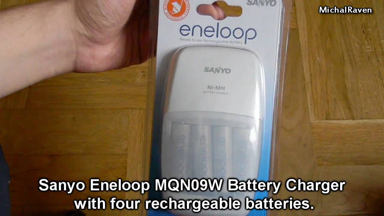 Sanyo Eneloop AA 4-Pack with AC Charger