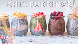 5 CHIA PUDDINGS with So Delicious  VEGAN RECIPE | HONEYSUCKLE