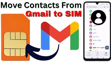 how to move contacts from gmail to sim | move contacts from email to sim