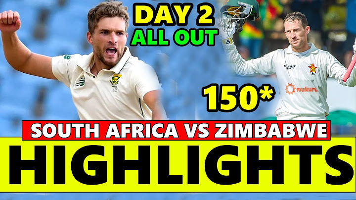 South Africa vs Zimbabwe 1st Test Day 2 Highlights 2025 | Sa vs Zim test highlights