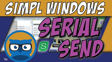 Crestron SIMPL Windows SERIAL SEND Symbol Tutorial
