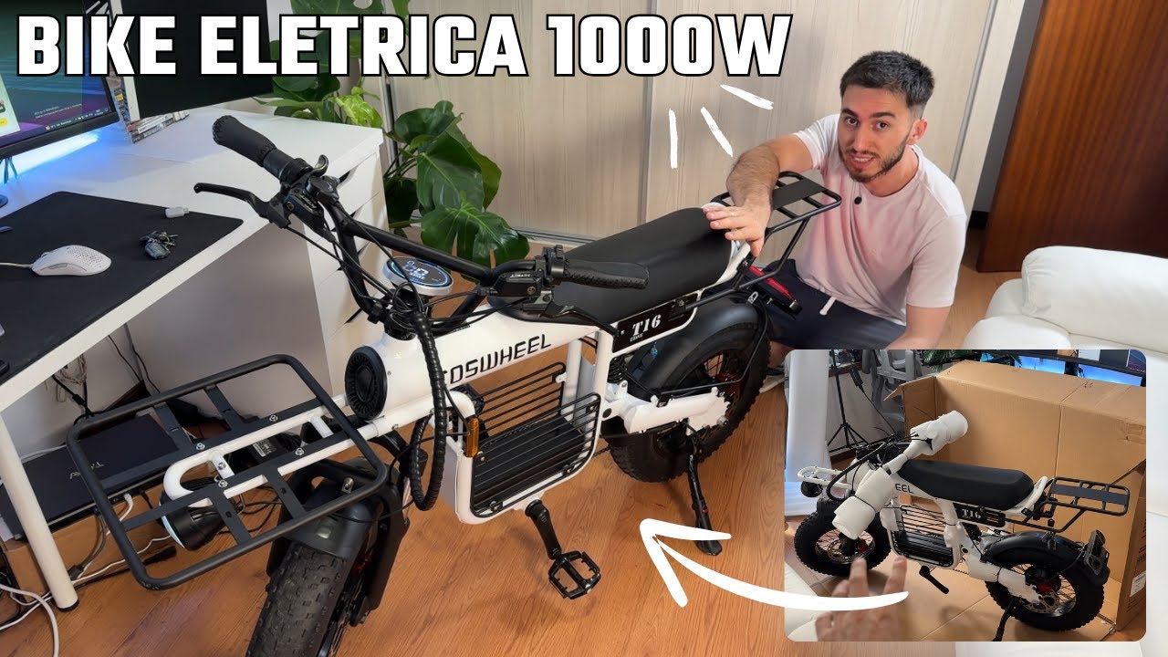 TESTEI MINHA PRIMEIRA BIKE ELETRICA! +45Km/h COSWHEEL T16
