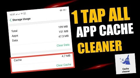 1 TAP ALL APP CACHE CLEANER