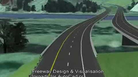 Freeway Design & Visualisation Using Bentley Microstation or AutoCAD