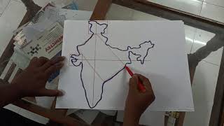 Easy India map drawing