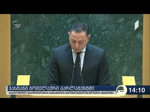 ვახტანგ გომელაური პარლამენტში