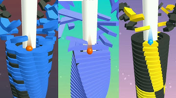 Stack Ball 🏀 3D play Android/iOS.  Level 81 to 85. Play Games.