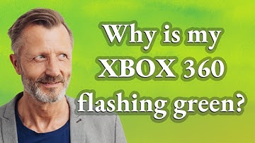 Why is my Xbox 360 flashing green?