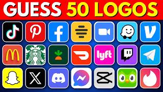 Can You Guess All 50 Logos? 🤯 | Ultimate Logo Quiz Challenge screenshot 1