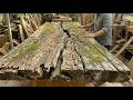 Repairing Cracked Wooden Planks To Create Luxurious Garden Furniture Sets