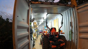 LED Storage Container Lighting Hung With Magnets. Light Up Your Shipping Conex Garage Shop Or Shed!