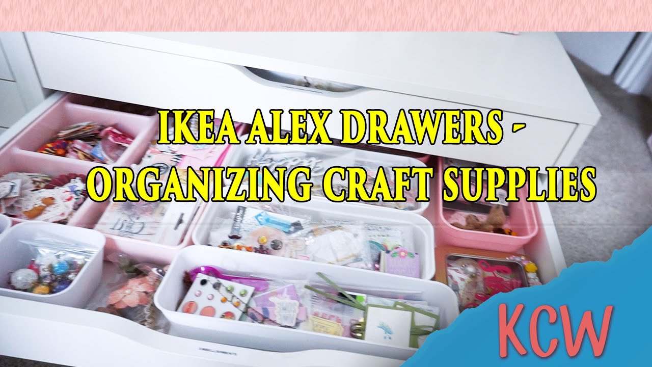 Ikea Hack: Alex drawers converted into model craft paint storage