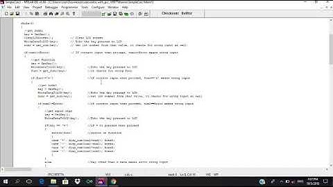 Simple Calculator Using PIC