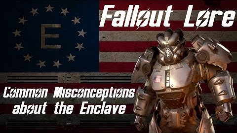 Fallout Lore || Common misconceptions about the Enclave ||
