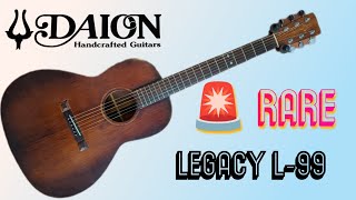 RARE Vintage Daion Legacy L-99 Parlor Acoustic- Review and Demo