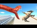 Triple Rotating Grinders and Giant Snake Challenge - Animal Revolt Battle Simulator