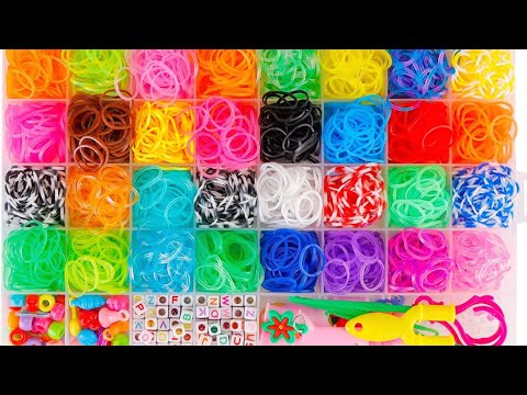 2500+ Rubber Band Bracelet Kit, Kids' Loom Set, Bands Refill